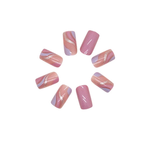 Press On Nails Kit with Glue and gel stickers Reusable Tips