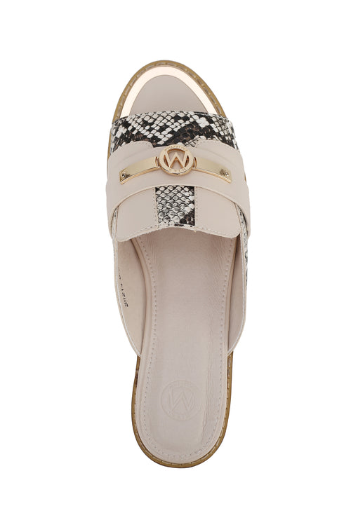 MKF Collection Celine Sandal Snake with Decorative Buckle by Mia K