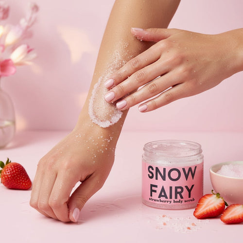 Snow Fairy Strawberry Exfoliate Body Scrub