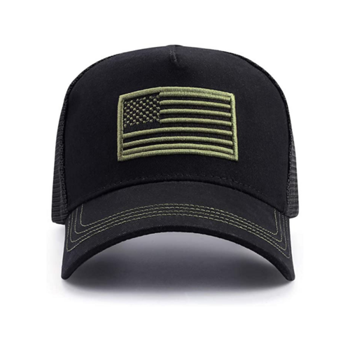 JupiterGear American Flag Trucker Hat with Adjustable Strap |