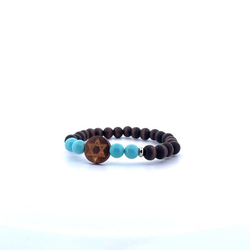 Star of David Bracelet with Natural Stones
