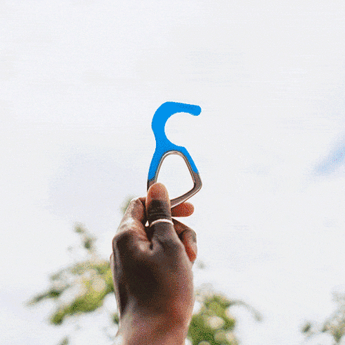 hoo(key) - The Only Patented Antimicrobial Silicone No-Touch Keychain