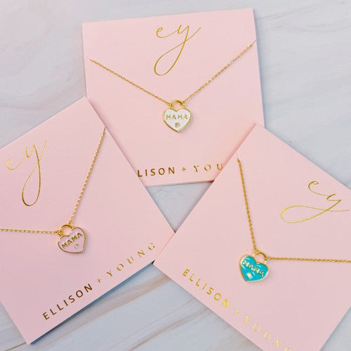 Pastel Locket Mama Necklace