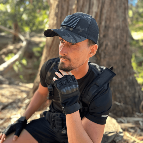 JupiterGear Military-Style Tactical Patch Hat with Adjustable Strap |