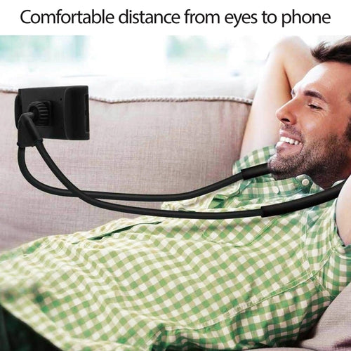 Universal Lazy Hanging Neck Phone Stand Mount Necklace Support Bracket