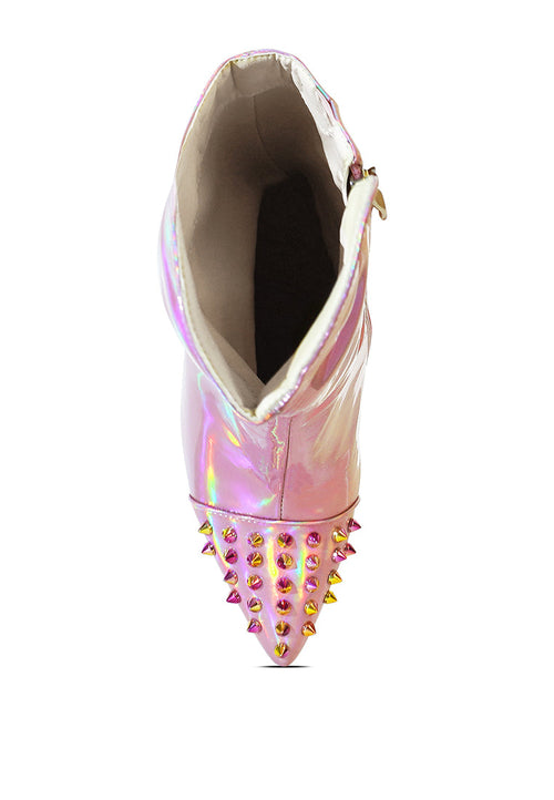 Forbidden Stud Stiletto Calf Boots