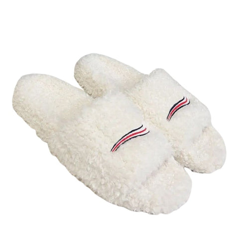Designer Fuzzy Women's Slides Cute Soft Slippers