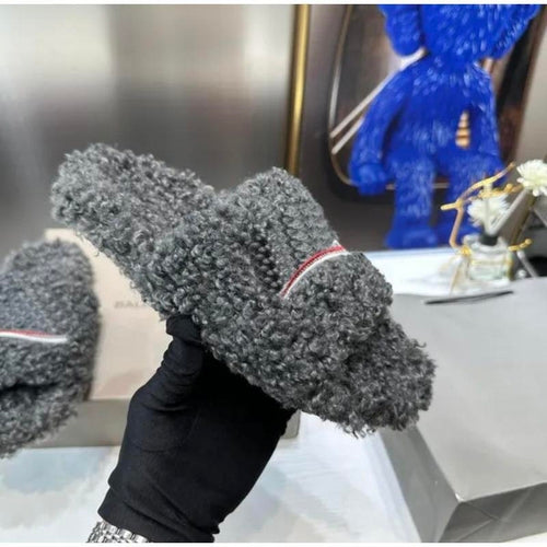 Designer Fuzzy Slides for Indoor & Outdoor  - Cute Soft Slippers