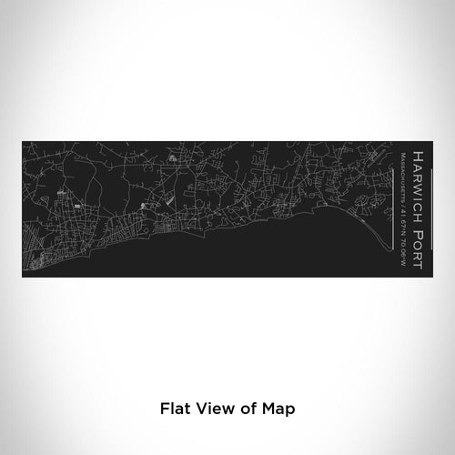 Harwich Port - Massachusetts Map Insulated Cup in Matte Black