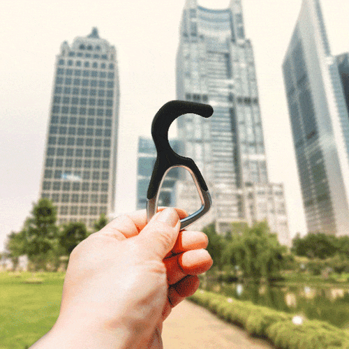 hoo(key) - The Only Patented Antimicrobial Silicone No-Touch Keychain