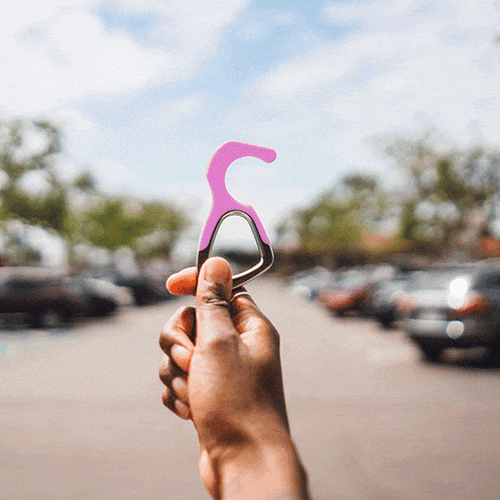 hoo(key) - The Only Patented Antimicrobial Silicone No-Touch Keychain