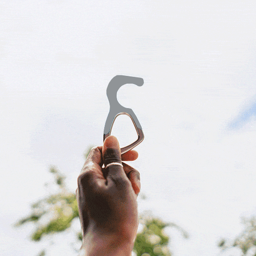 hoo(key) - The Only Patented Antimicrobial Silicone No-Touch Keychain