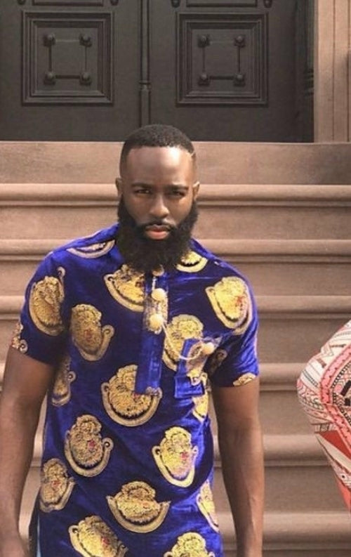 Isiagu Men’s Shirt With Free Jewelry