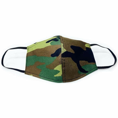 Camouflage Face Masks with Filter Pocket | 100% Organic Linen and 100%