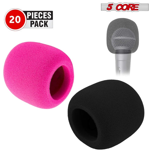 5Core Microphone Cover Soft Foam Mic Windscreen Windproof Sponge for