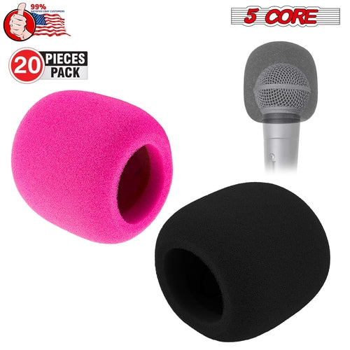 5Core Microphone Cover Soft Foam Mic Windscreen Windproof Sponge for