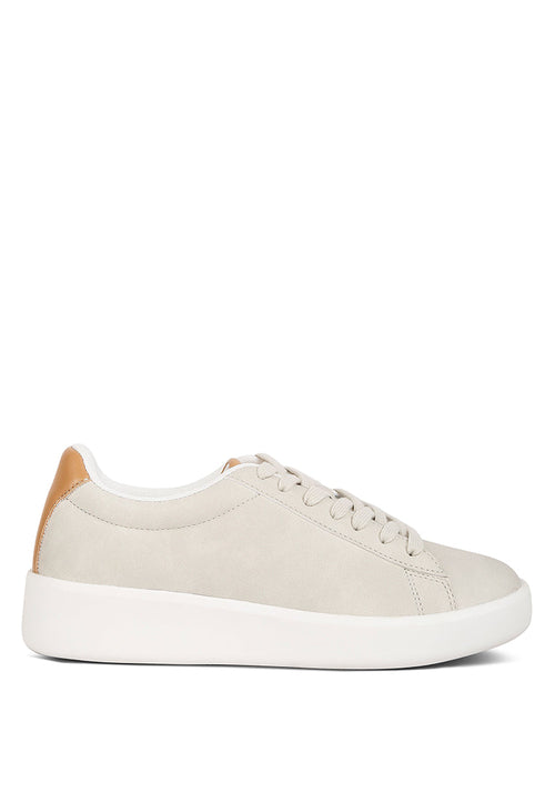 Minky Lace Up Casual Sneakers