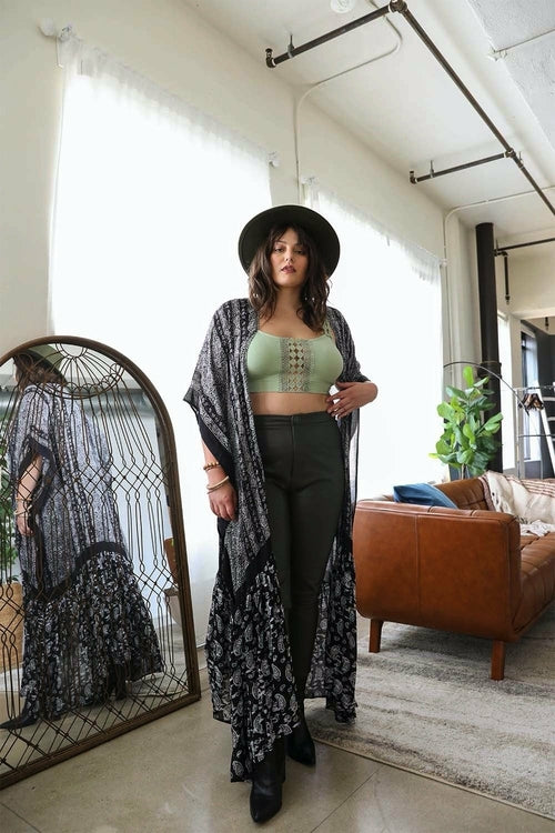 Paisley Free Flow Kimono