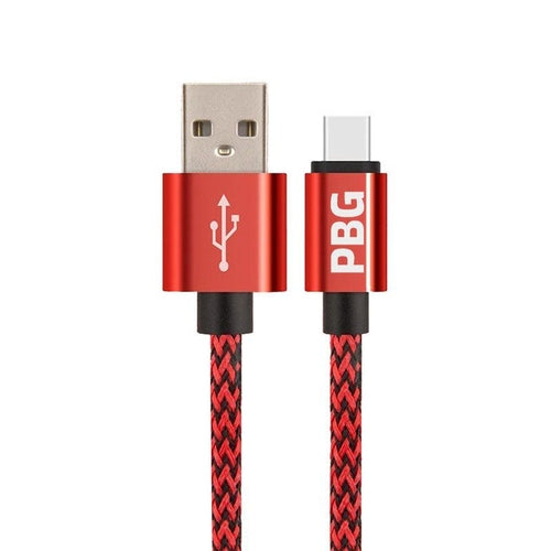 PBG 10FT Nylon Woven Zebra Pattern Fast Charging Cable for iPhone and