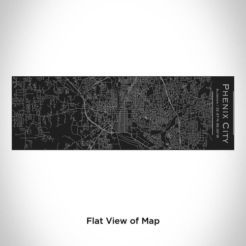 Phenix City - Alabama Map Insulated Cup in Matte Black