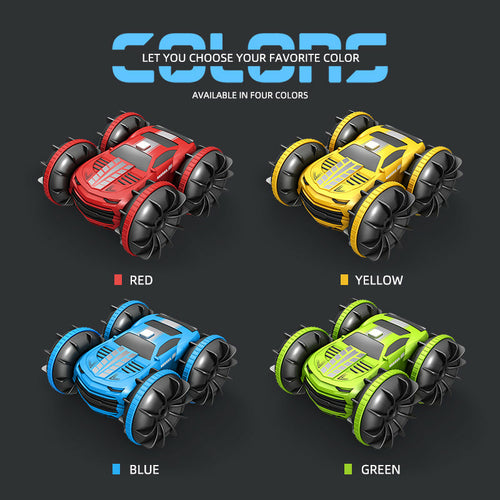 2.4GHz Dual Control Waterproof 4WD All Terrain RC Stunt Car