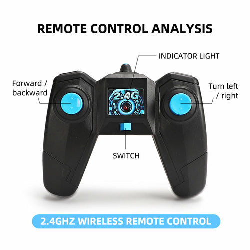 2.4GHz Dual Control Waterproof 4WD All Terrain RC Stunt Car