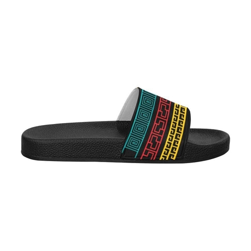Mens Slide Sandals - Multicolor Print