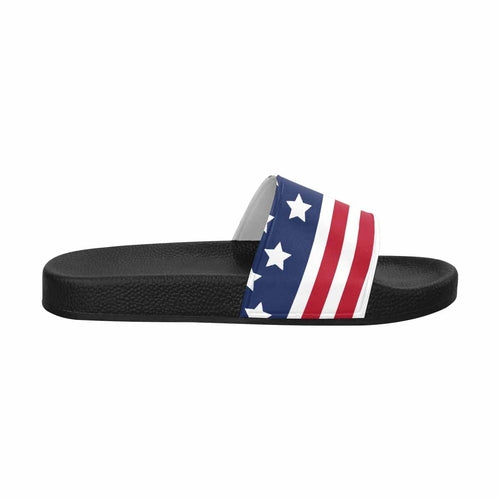 Mens Slide Sandals - Stars and Stripes Print